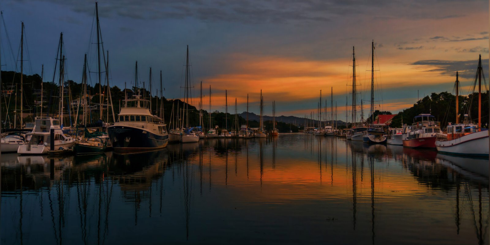 Whangārei Town Basin at sunrise